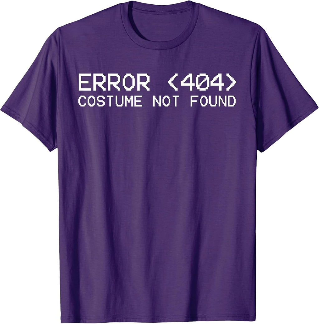 Error 404 costume not found funny Halloween 2019