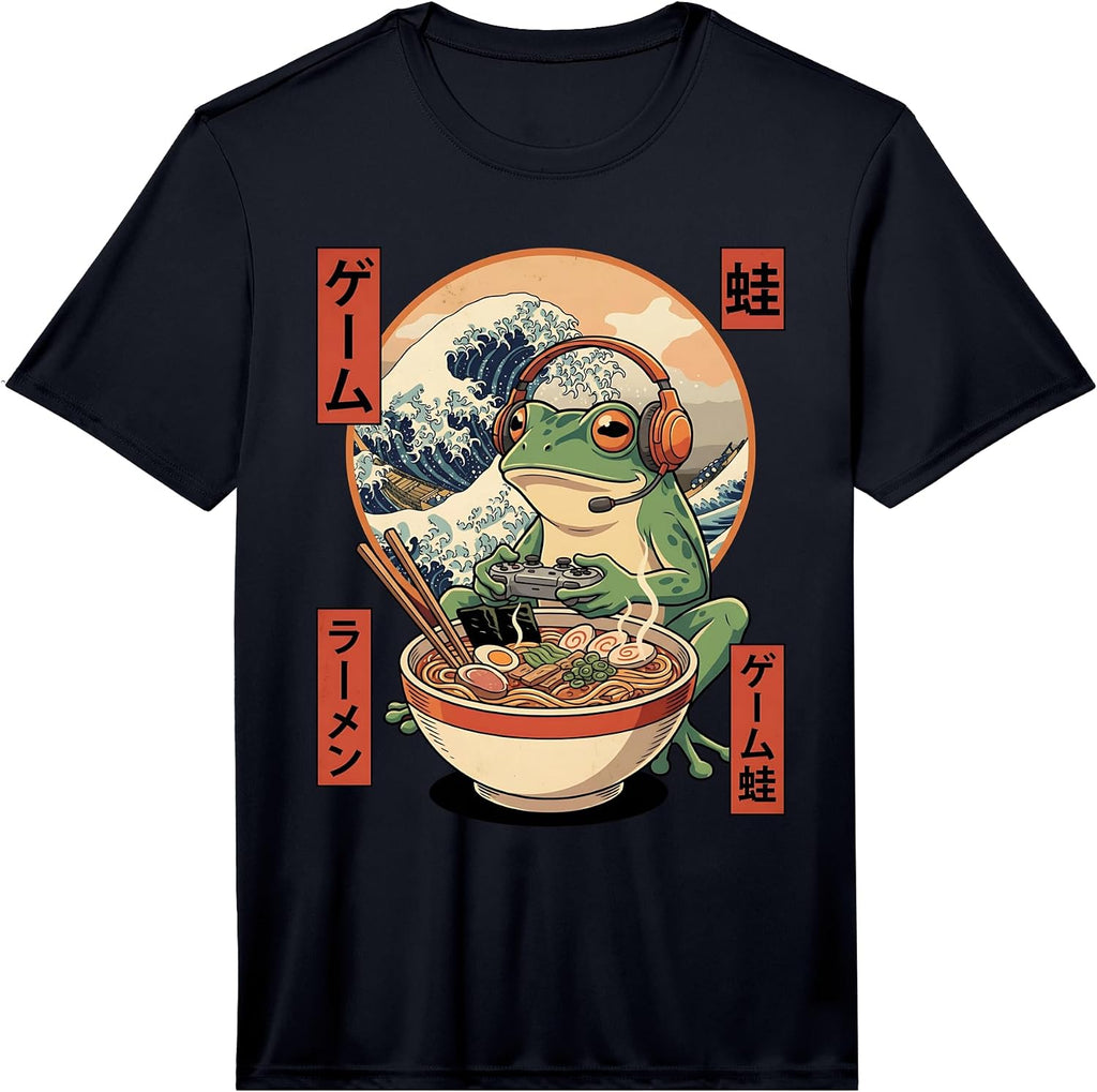 Funny Frog Japanese Gamer Ramen Anime Apparel