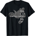 Motocross Dirt Bike Enduro American Flag Shirts