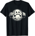 Cute Paranormal Workout Ghost Lifting Dumbbells