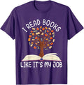 Funny Book lover Library Reading Women Men Teacher