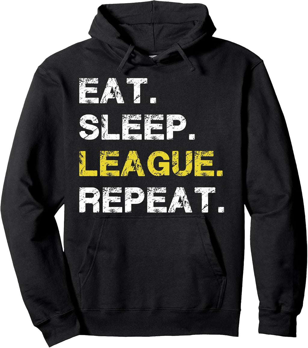 Eat Sleep League Repeat Apparel