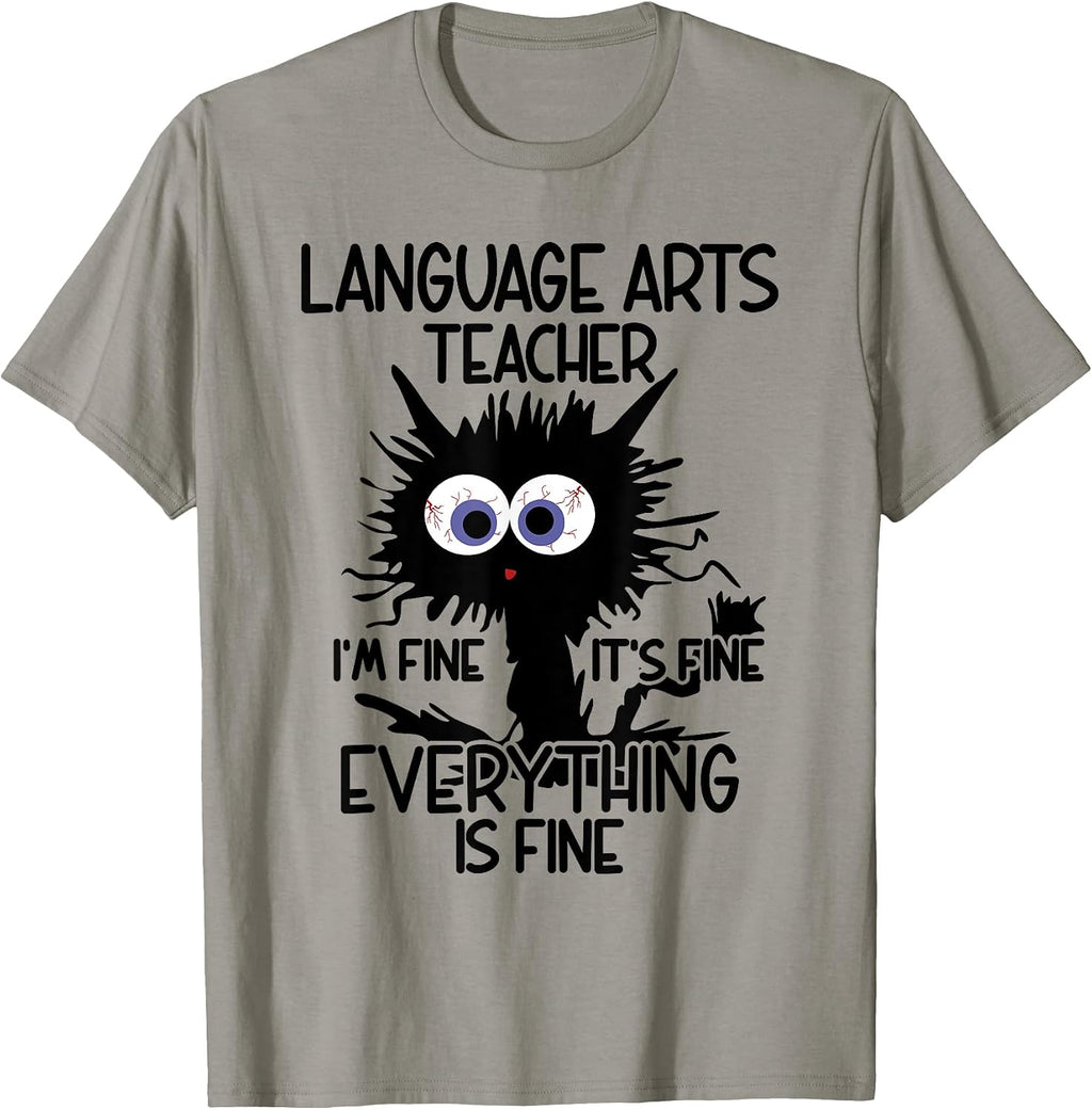 English Language Art ELA Teacher It's Fine Cat