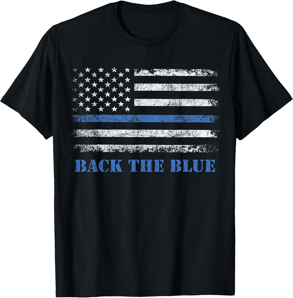 I Back the Blue American Flag co.