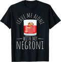 Negroni Cocktail Drink Bar Design Gift Apparel