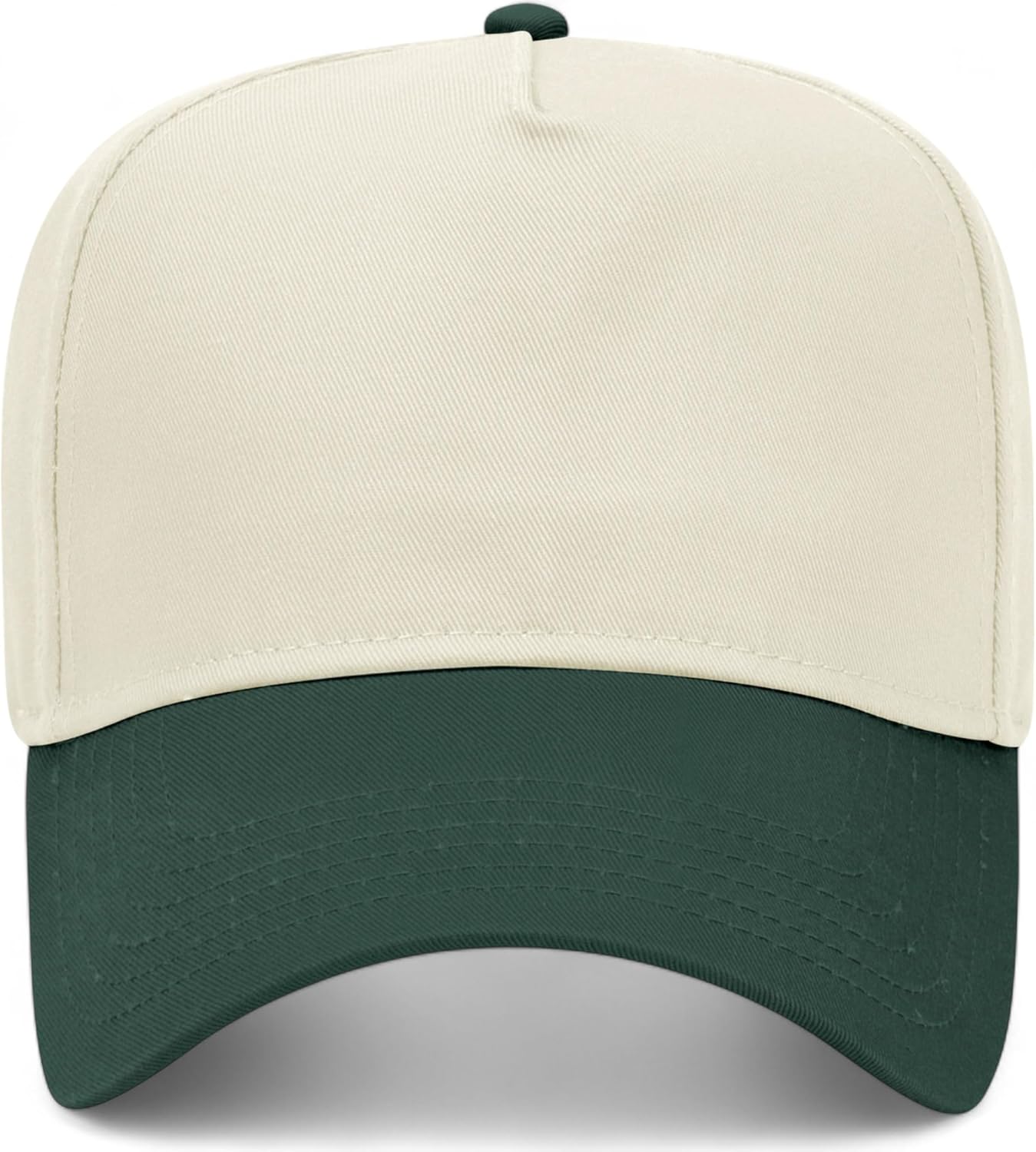Blank Camo Trucker Hat with Two Tone Tan Camouflage Brim | Premium Wholesale Custom Baseball Hats Blanks for Men & Women