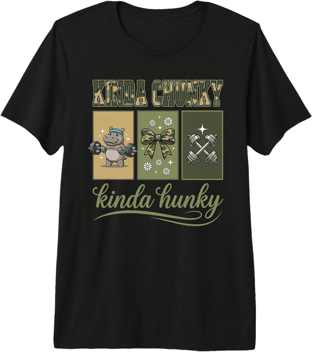 Funny Kinda Chunky Kinda Hunky Gym Bodybuilding