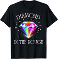 Diamond in The Rough – Inspirational Colorful Gem Design T-Shirt