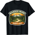 Wander More Worry Less Hiking Trekking Hiker Merch