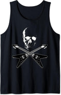 Flying V Guitar Player Skull Heavy Metal Band Gift