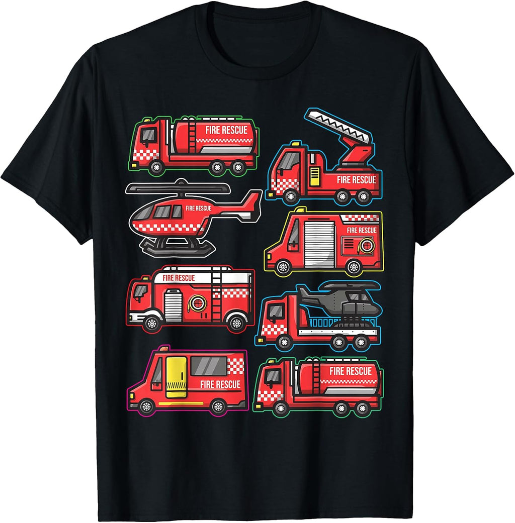 Types of Fire Truck Boy Toddler Kids Firefighter