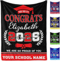AISENIN Personalized Graduation Blanket with Photo for Class of 2026, Custom College Graduation Gifts, Graduate Blanket 2026 Personalized