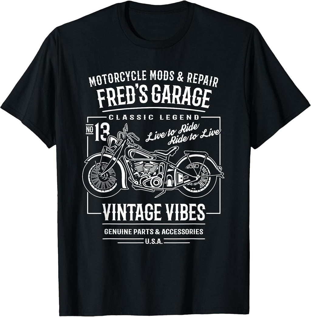 Fred's Hotrod Garage Designs for the Name Fred