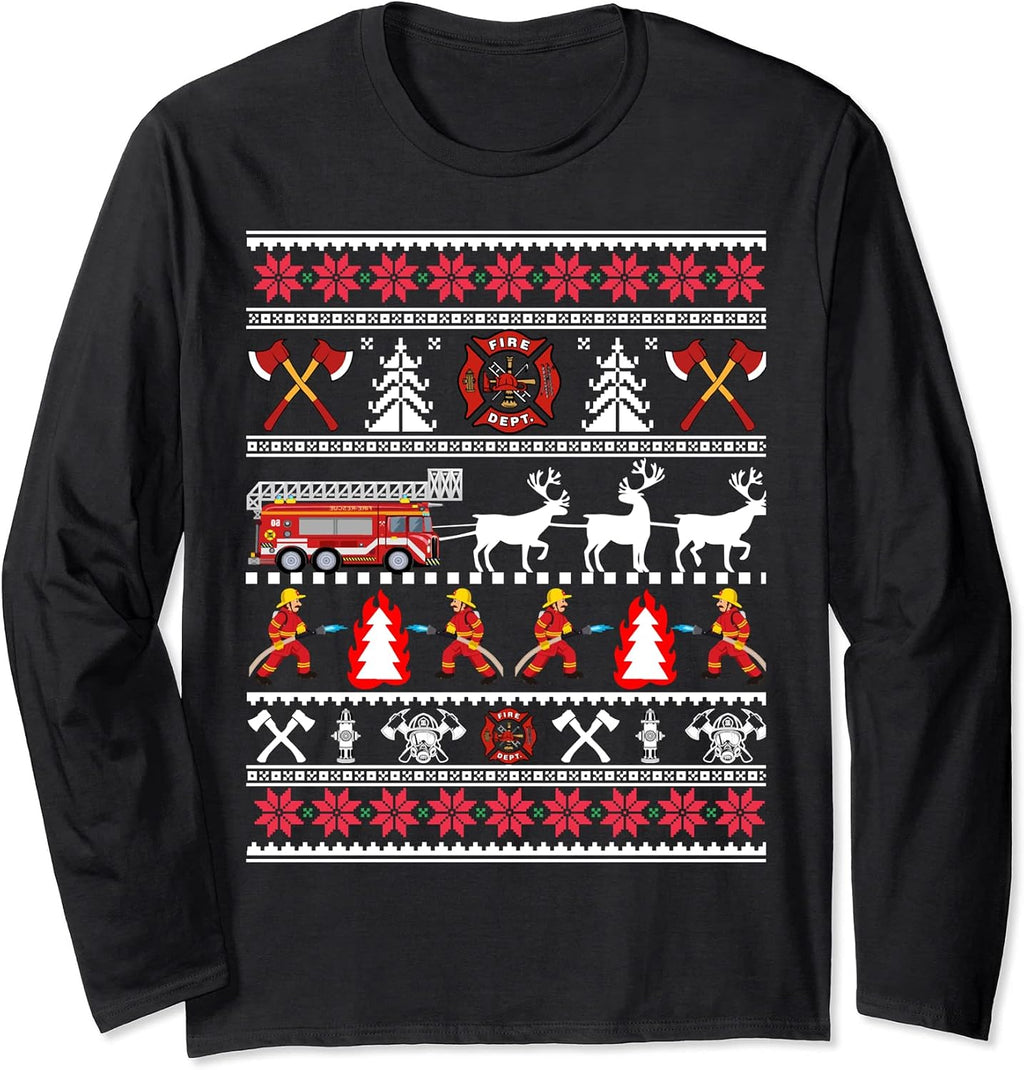 Firefighter Ugly Christmas Sweater