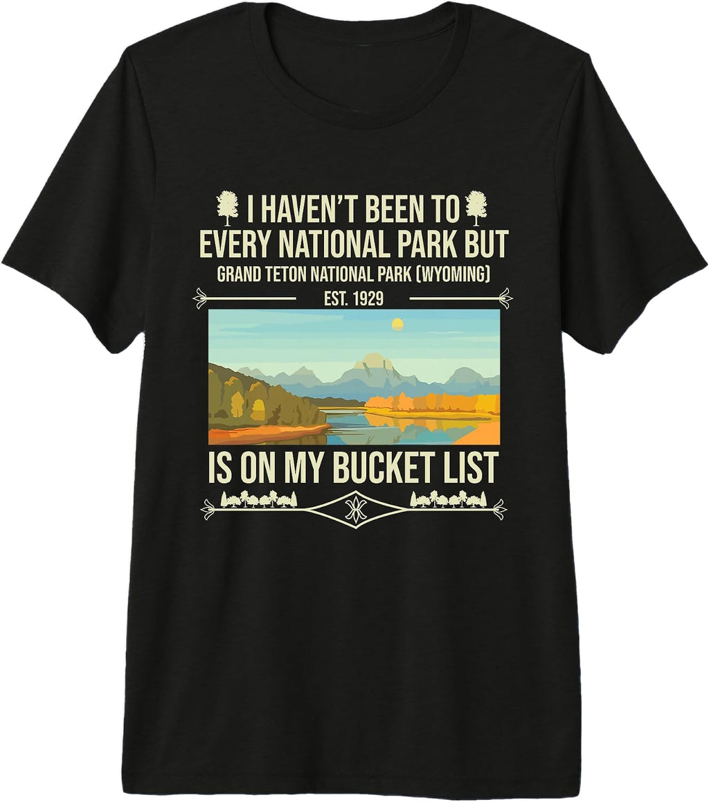 US National Park Souvenir Shirts Grand Teton Park