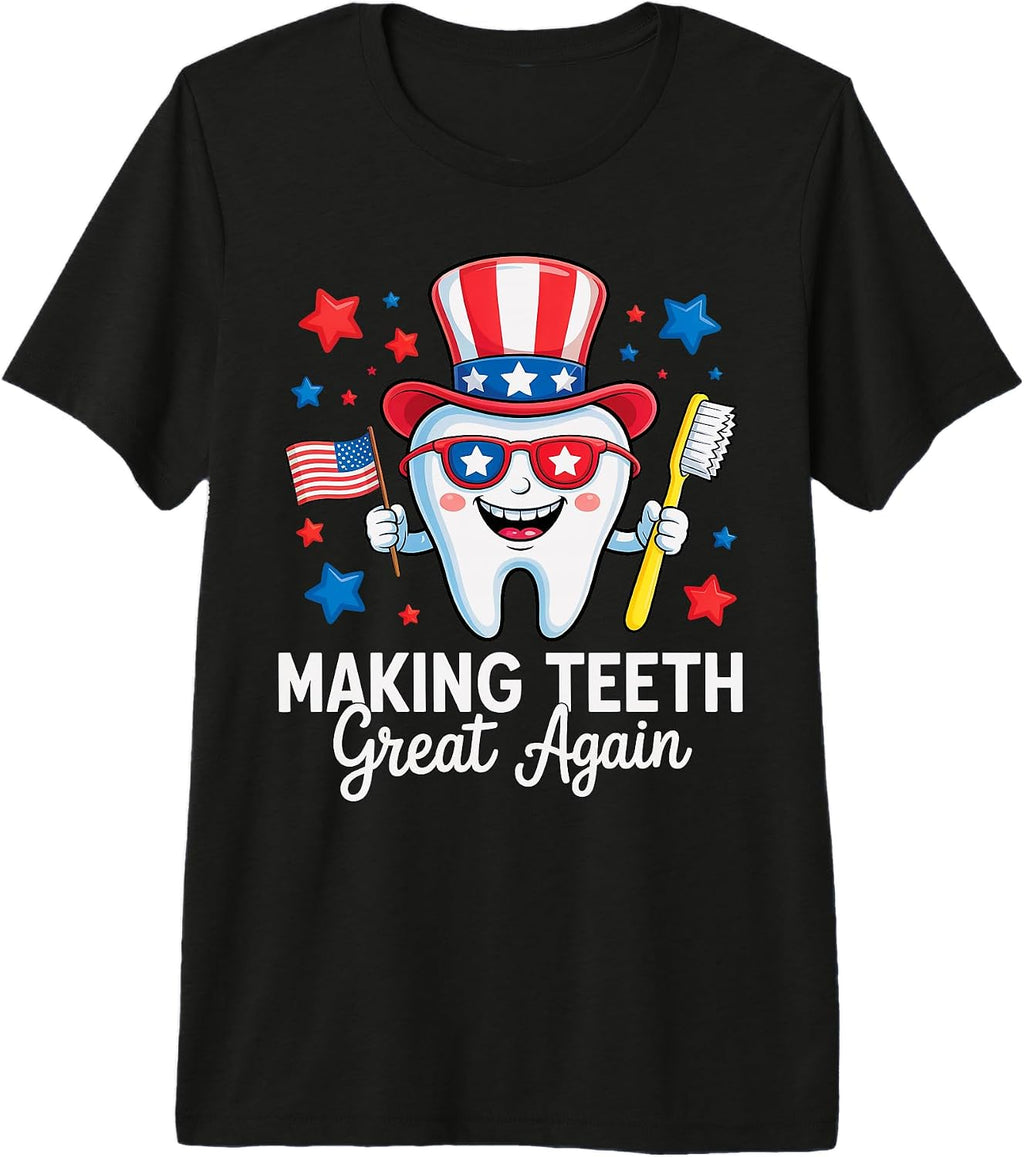 Funny Dental 4th Of July Teeth