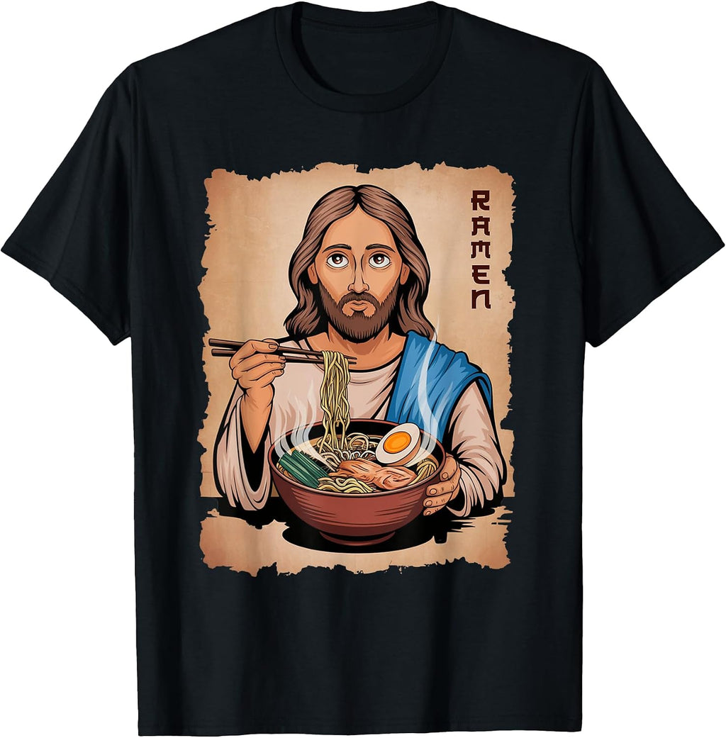 Retro Jesus For Ramen Noodles Lover
