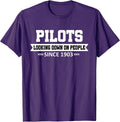Pilot looking Down on People tee