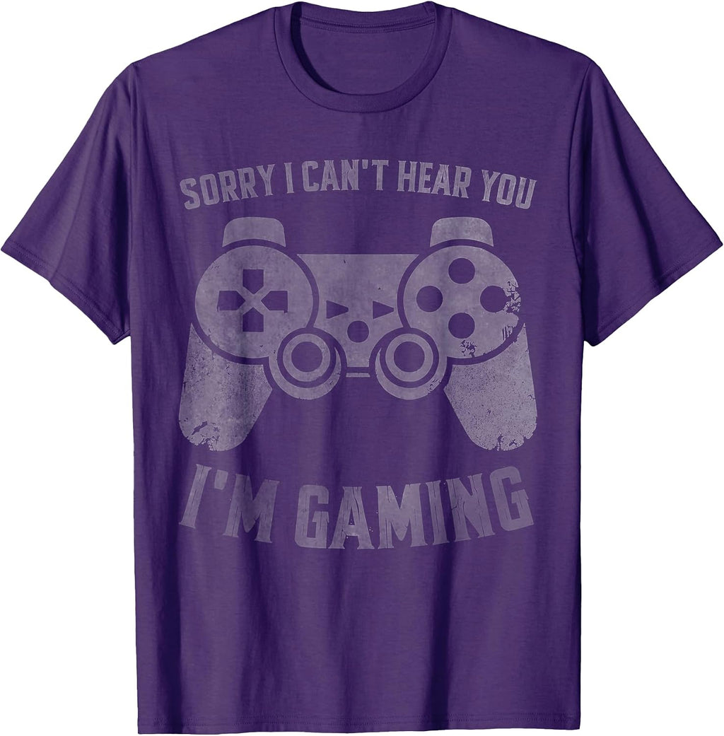 Funny Gamer Sorry I Can't Hear You I'm Gaming Tee