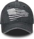 Embroidered Baseball Cap for Women Men Vintage Adjustable Washed Distressed Denim Baseball Hat