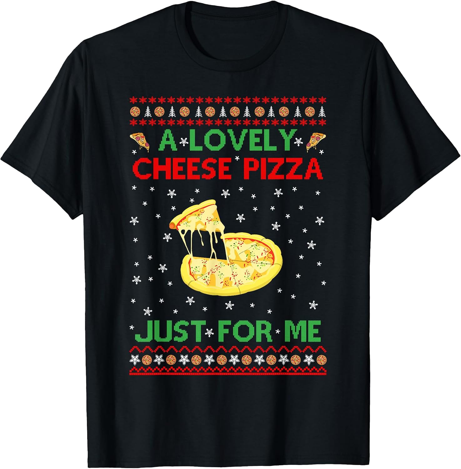 Christmas Pizza T-Shirt Gifts