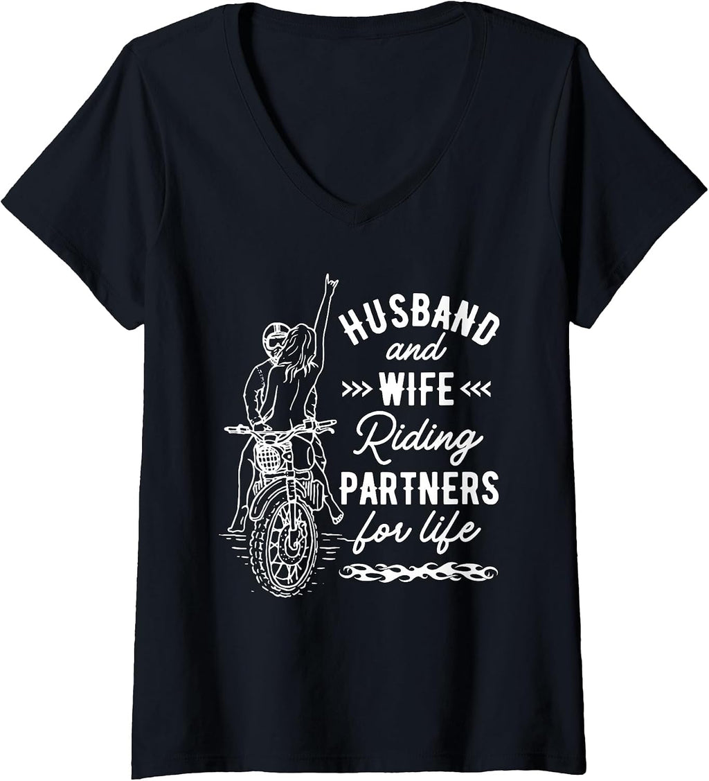 Biker Couple Motorcycle Riding Merch