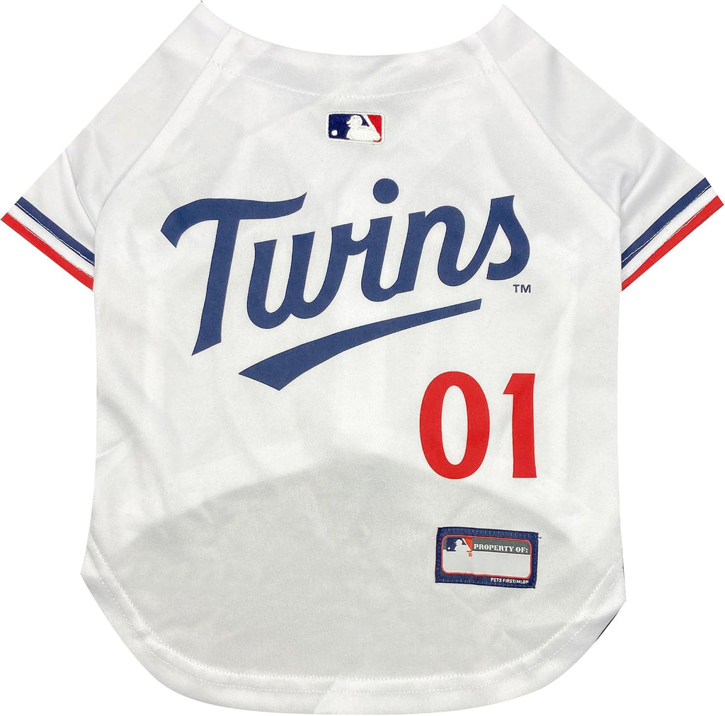 Official MLB Minnesota Twins Pet Jersey for Dogs & Cats, Size Medium - Stylish Baseball Jersey for Your Furry Fan- Show Off Team Spirit with The Perfect Fan Apparel Gear for Pet, Dog & Cat