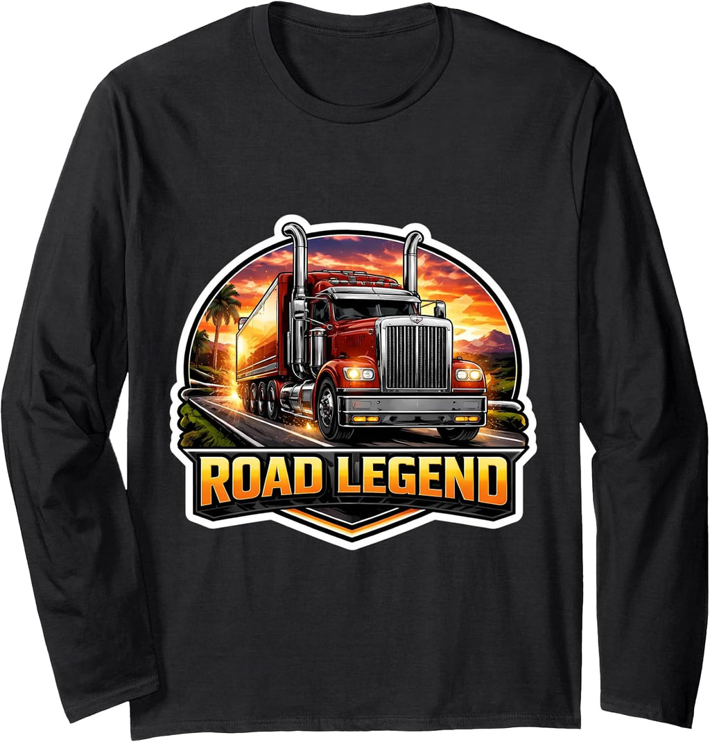 Road Legend Semi Truck Driver Trucker Merch