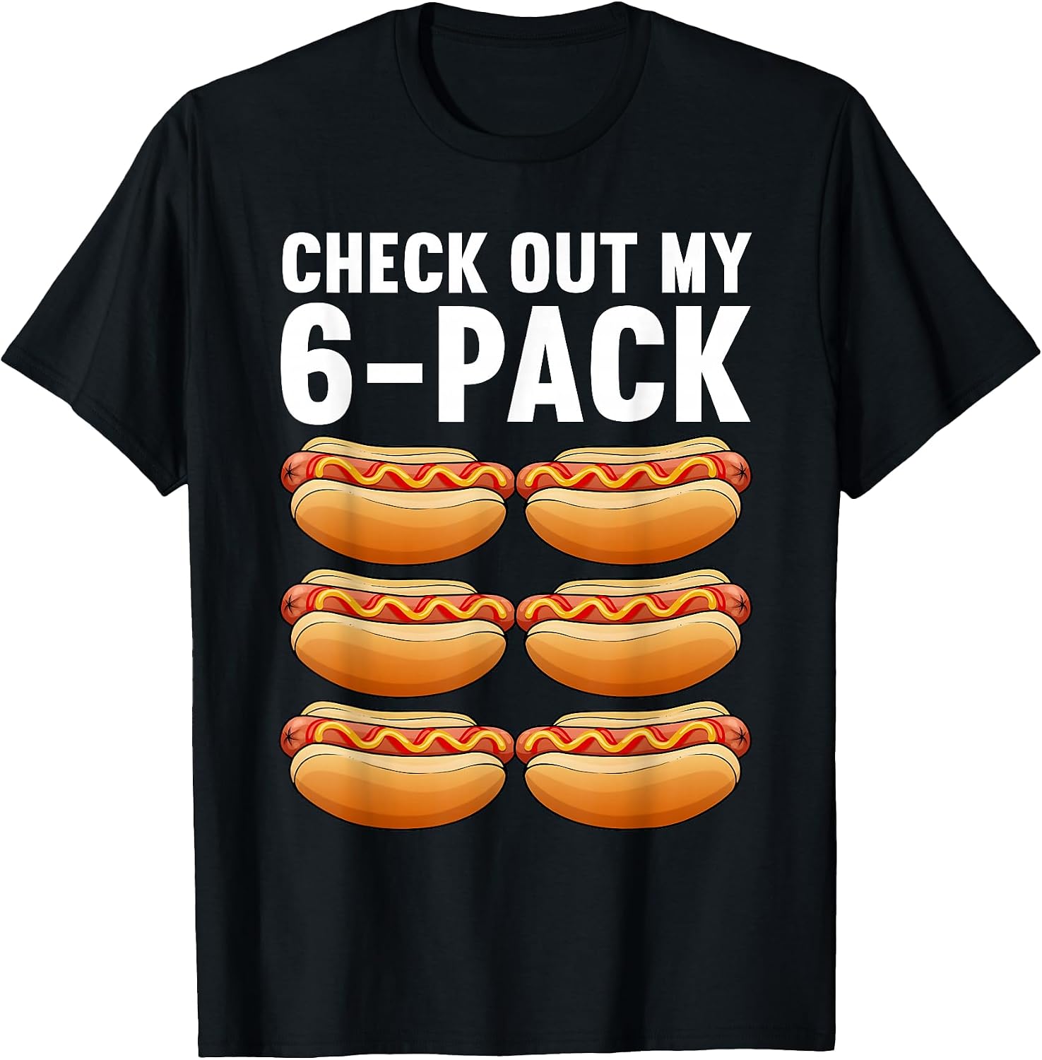 Cool Hot Dog Outfit for Men Women Adult Hotdog Lover Hot Dog T-Shirt