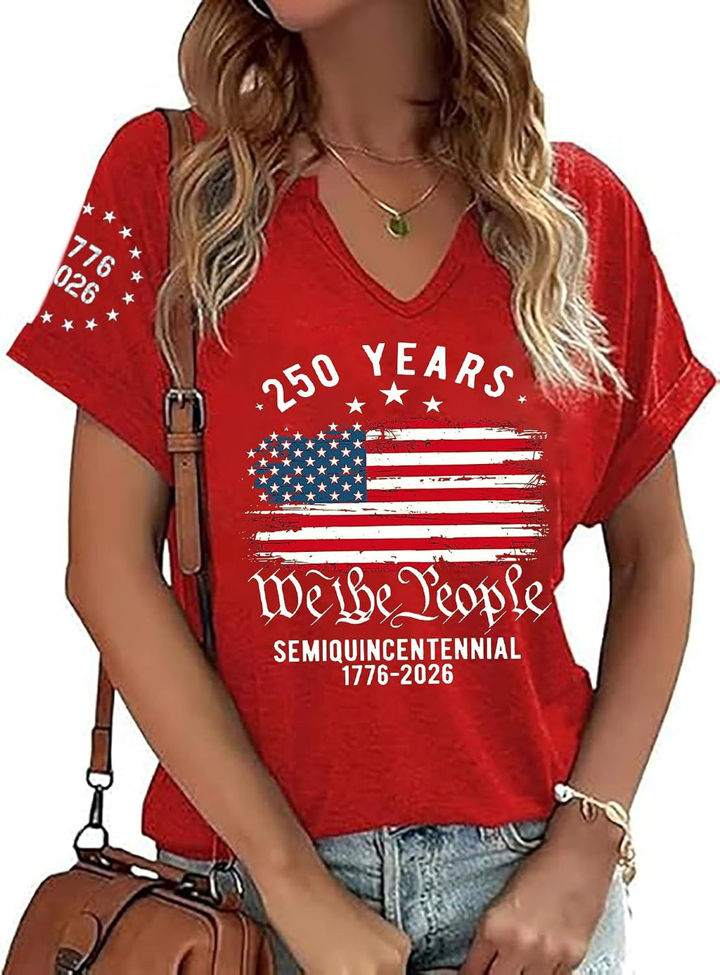 American Flag T-Shirt for Women Patriotic Graphic Tee 4th of July Independence Day Shirt Casual Short Sleeve Tops