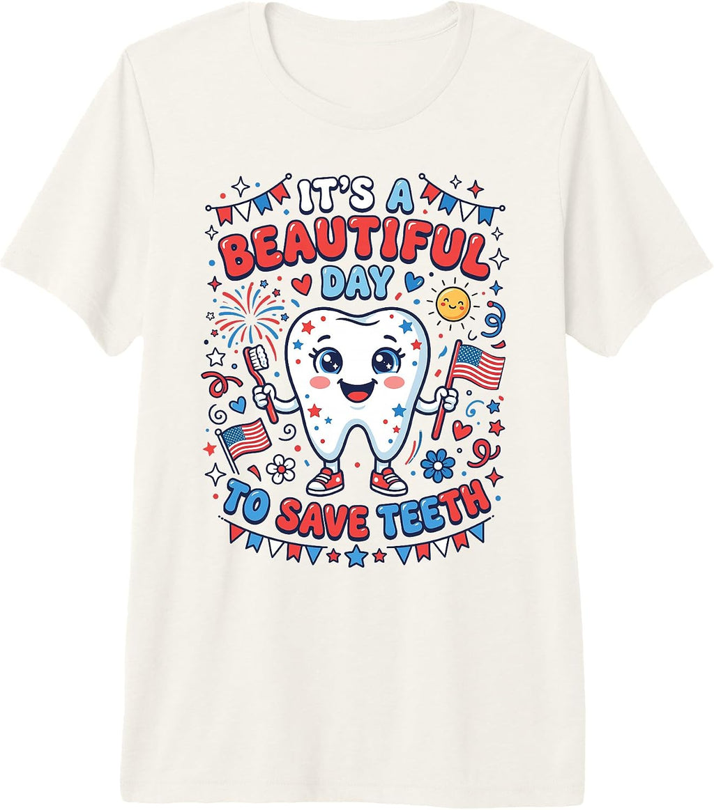 Teeth Dentist 4th Of July American Flag