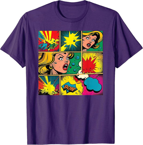 60s Funny Retro American Comic Pop Art T-Shirt