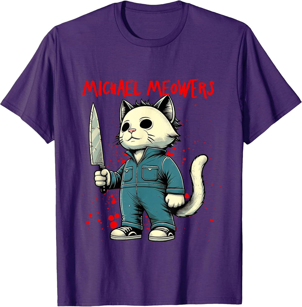 Funny Cat Horror Movie Cute Halloween Kitty Lovers