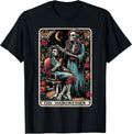 Skeleton Hairdresser Tarot Card Design Barber
