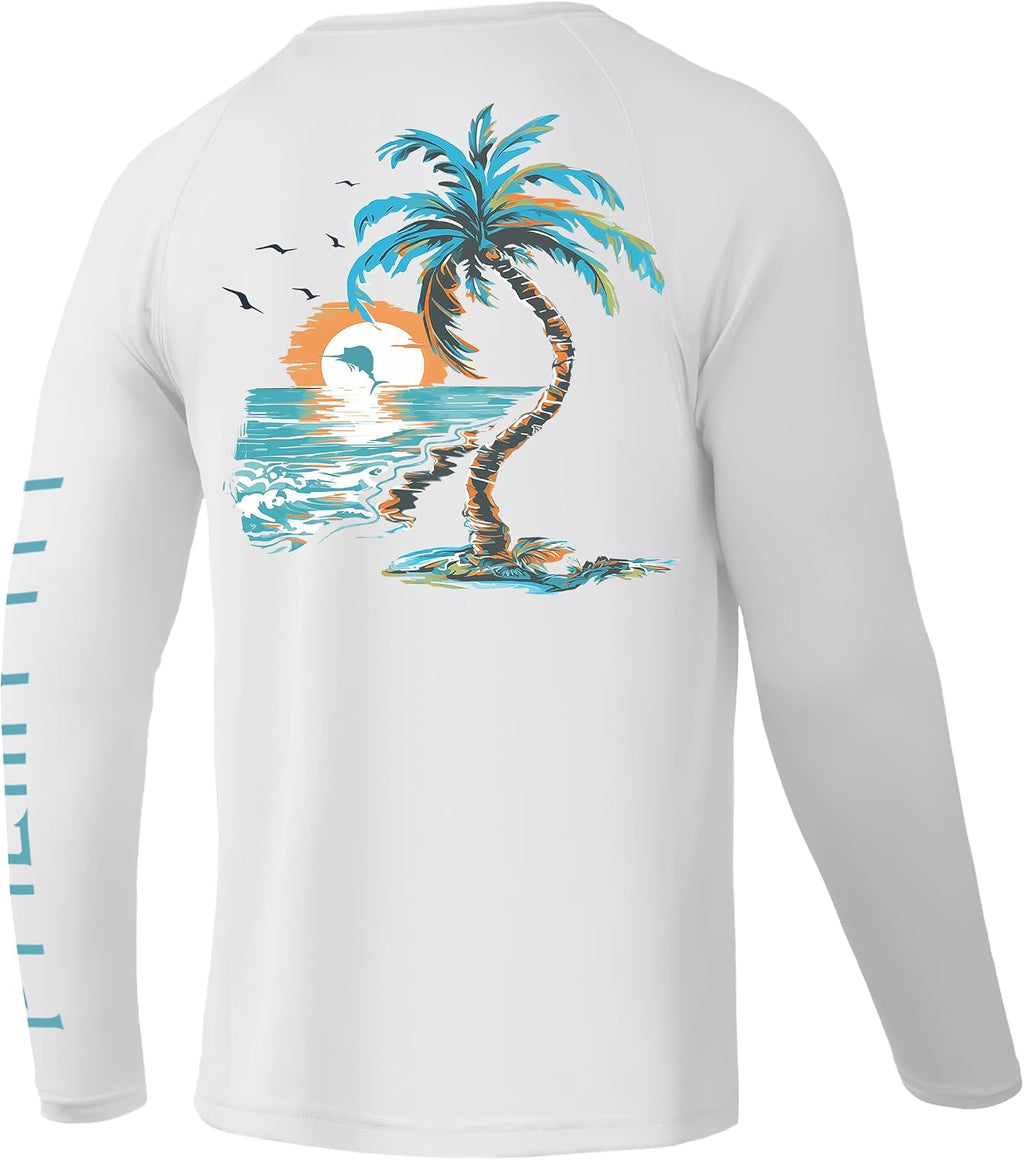 Fishing Shirts for Men Long Sleeve UPF 50+ T Shirt Sun Protection Tee