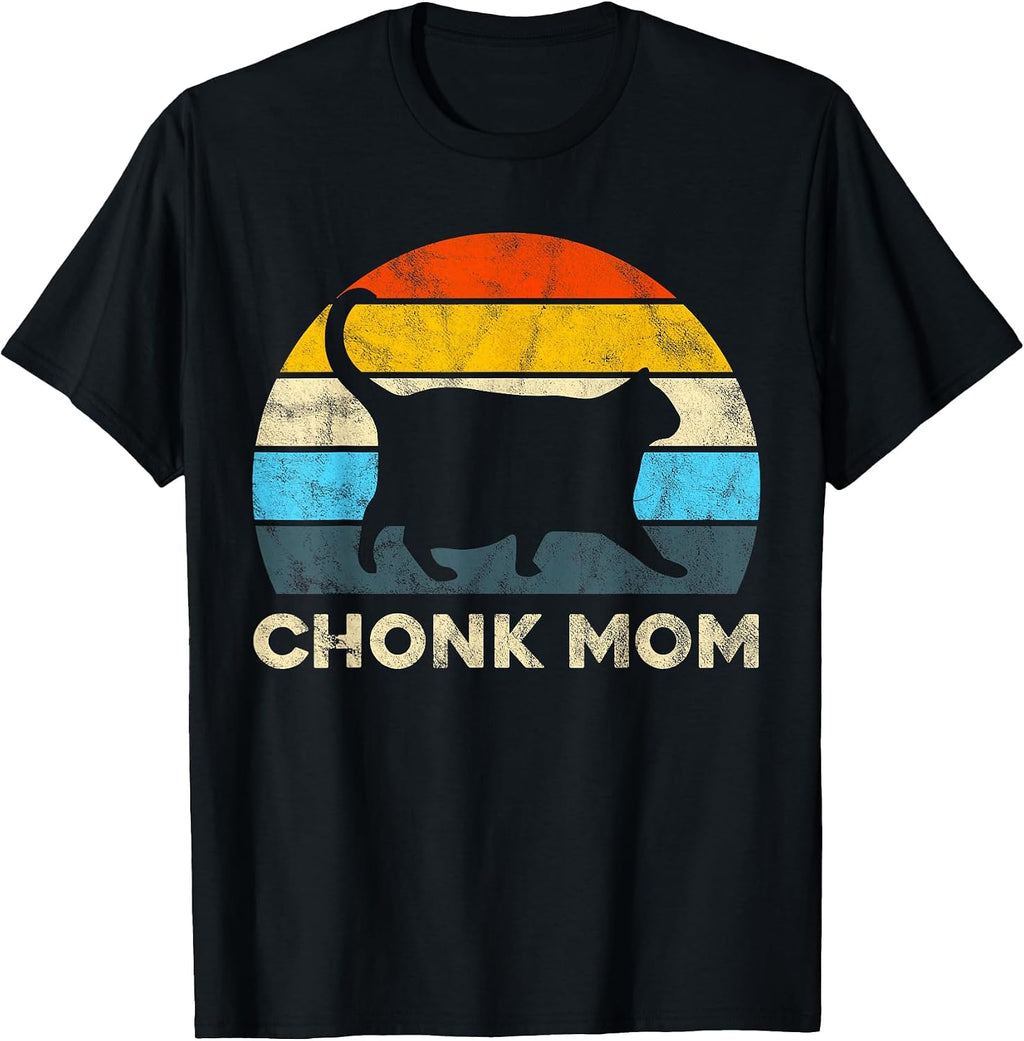 Retro Vintage Chonk Cat Mom for Cat Lover