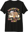 Funny Lazy Girl Graduation Sloth Class of 2026 tee