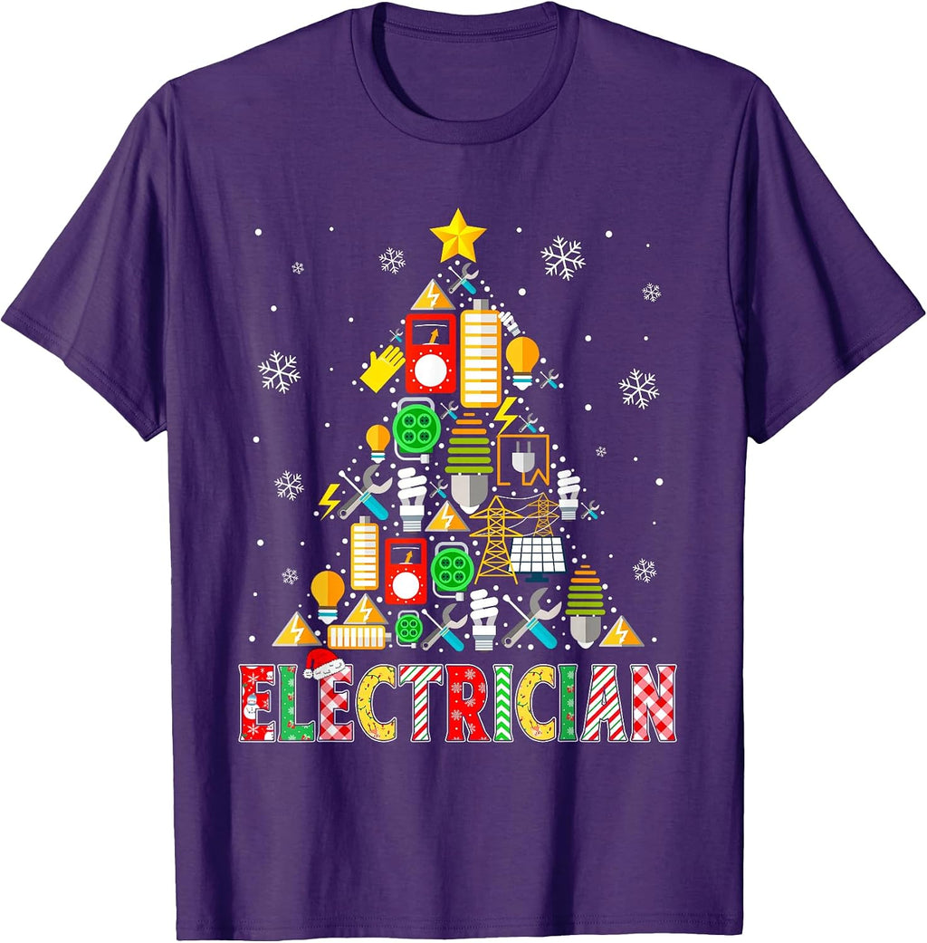 Funny Electrician Christmas Tree Electrician Lover