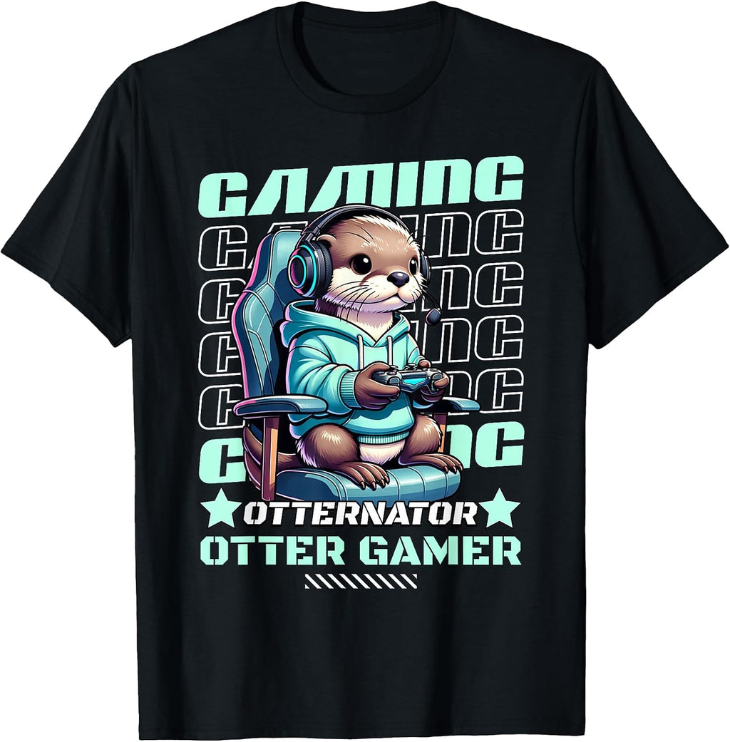 Funny Otter Gamer Video Game Graphic Co
