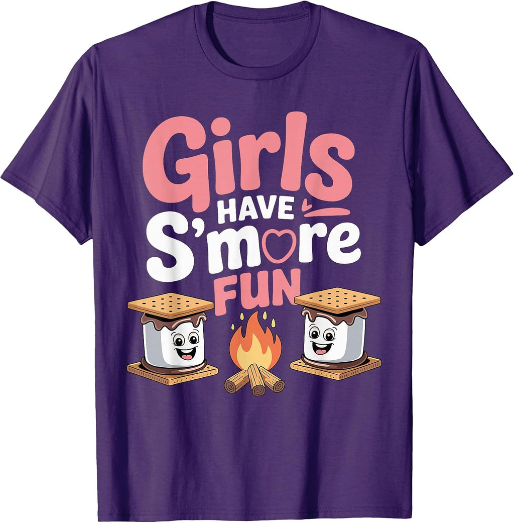 Girls Have Smore Fun Camping Girl