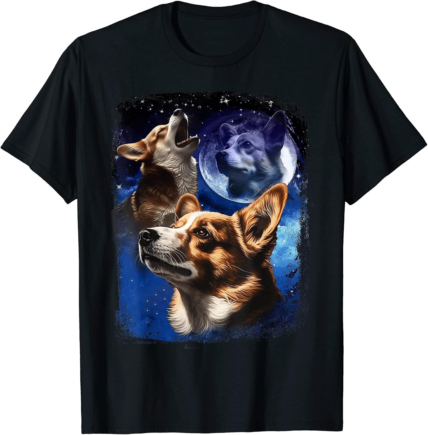 Corgis howl at the moon meme merch hoodies - Shop