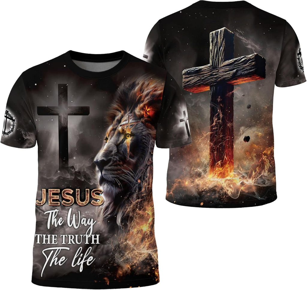Faith Over Fear Shirt, Christian Shirts for Men, Jesus Tshirt, Cross Shirt, Faith Shirts for Men