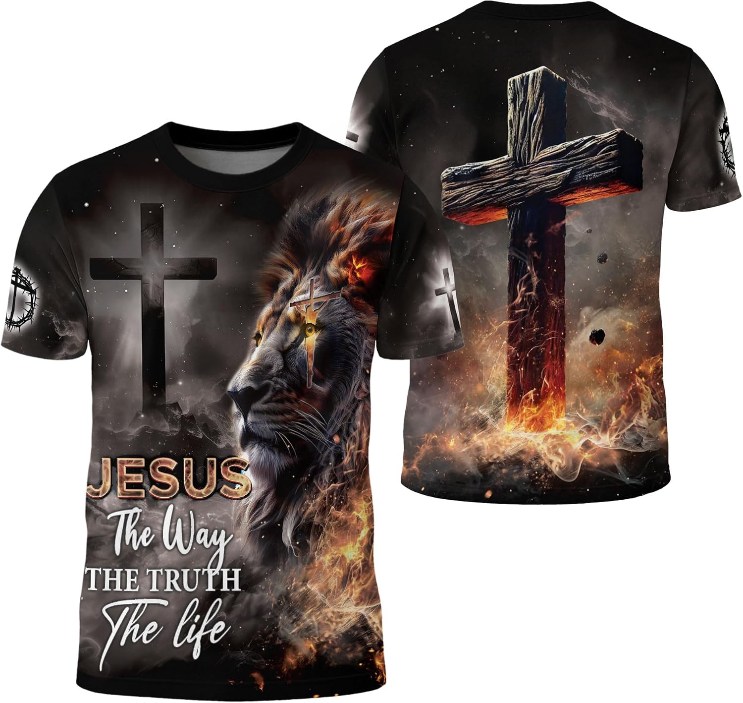 Faith Over Fear Shirt, Christian Shirts for Men, Jesus Tshirt, Cross Shirt, Faith Shirts for Men