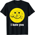 Distressed Happy Face Sarcastic Quote Humor