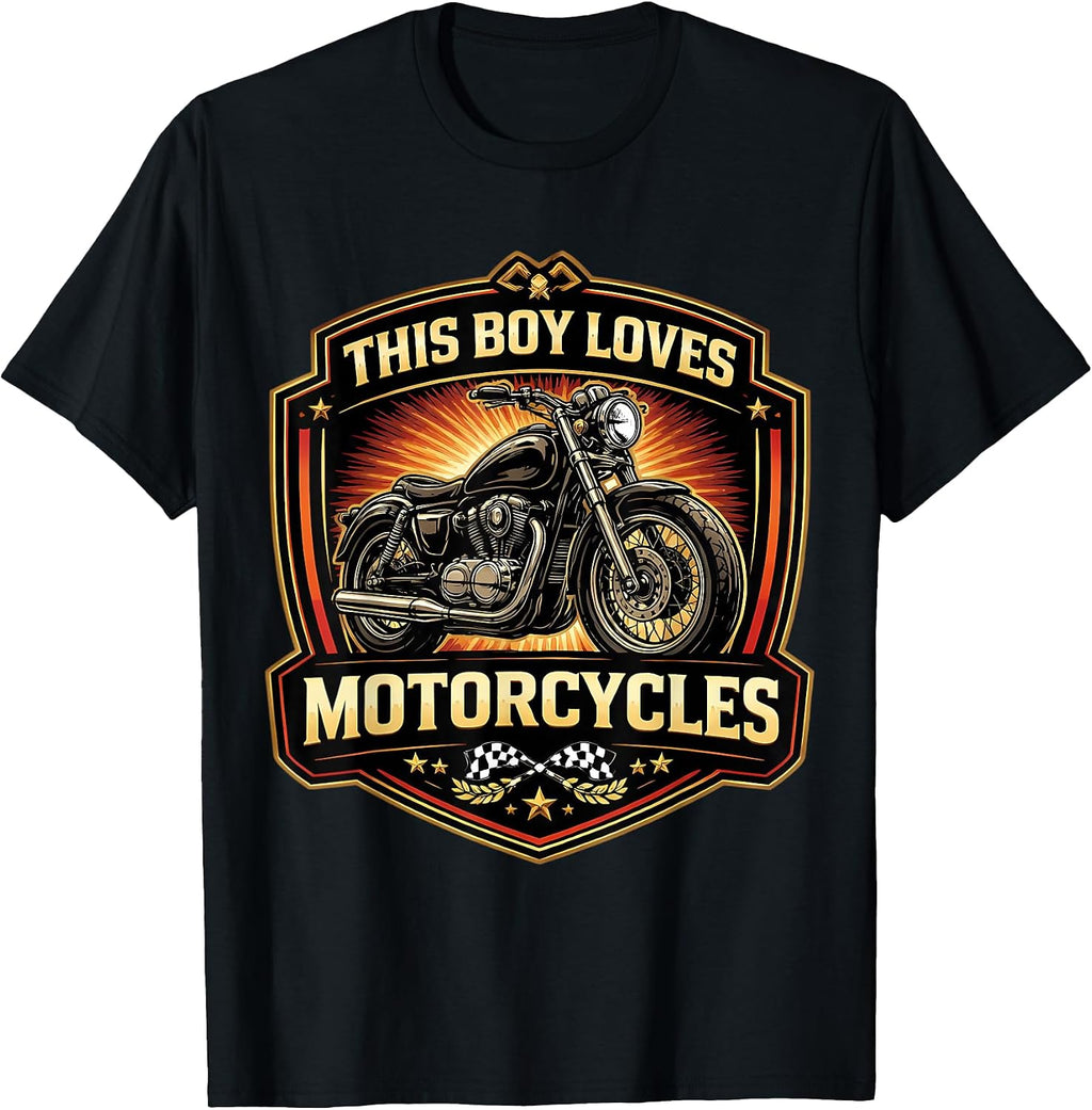 This Boy Loves Motorcycles Classic Merch