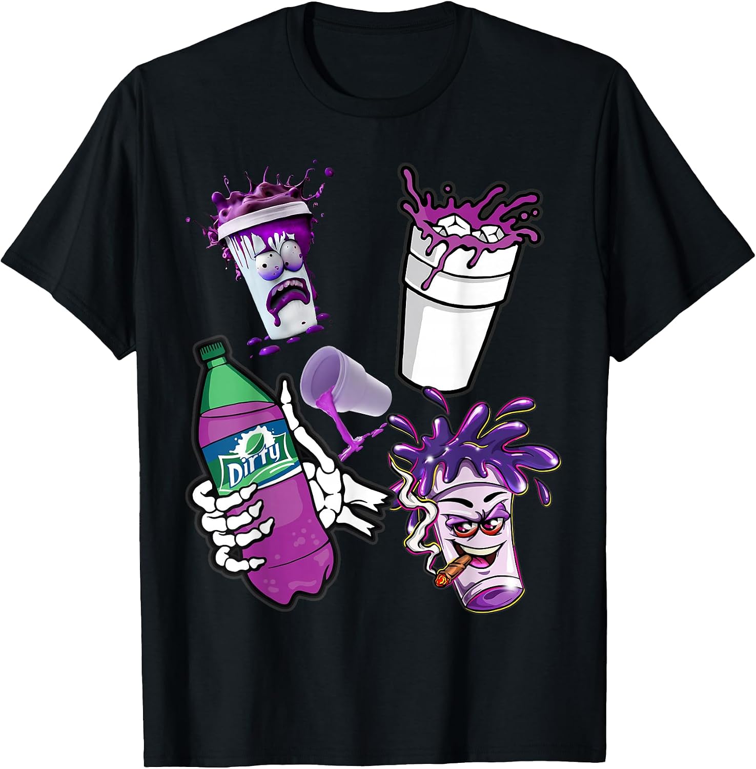 Lean shirts, Purple Drank, Dirty Double cup, Lean
