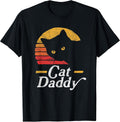 Cat Daddy Vintage Eighties Style Cat Retro Distressed T-Shirt