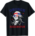 George Rizzington 4th July Meme USA Flag Tee