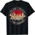 Vintage The Men The Myth Rush Legends Gift for Men Women T-Shirt
