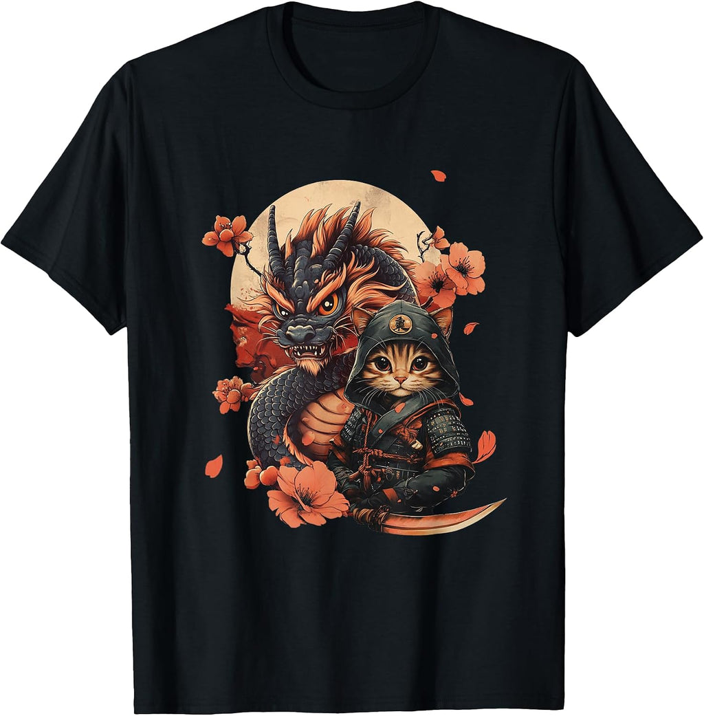 Ancient Japan Warrior Ninja Cat